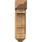 Ekena Millwork Balboa Arts and Crafts Smooth Bracket w/ Offset Brace, Western Red Cedar, 7 1/2"W x 20"D x 28"H BKT0806X20X28BOA03SWR - alternate 3